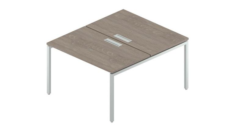 Сдвоенный стол с люком на металлокаркасе RP-1.1(x2)+F-51